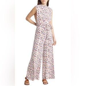 Free People Floral Jumpsuit